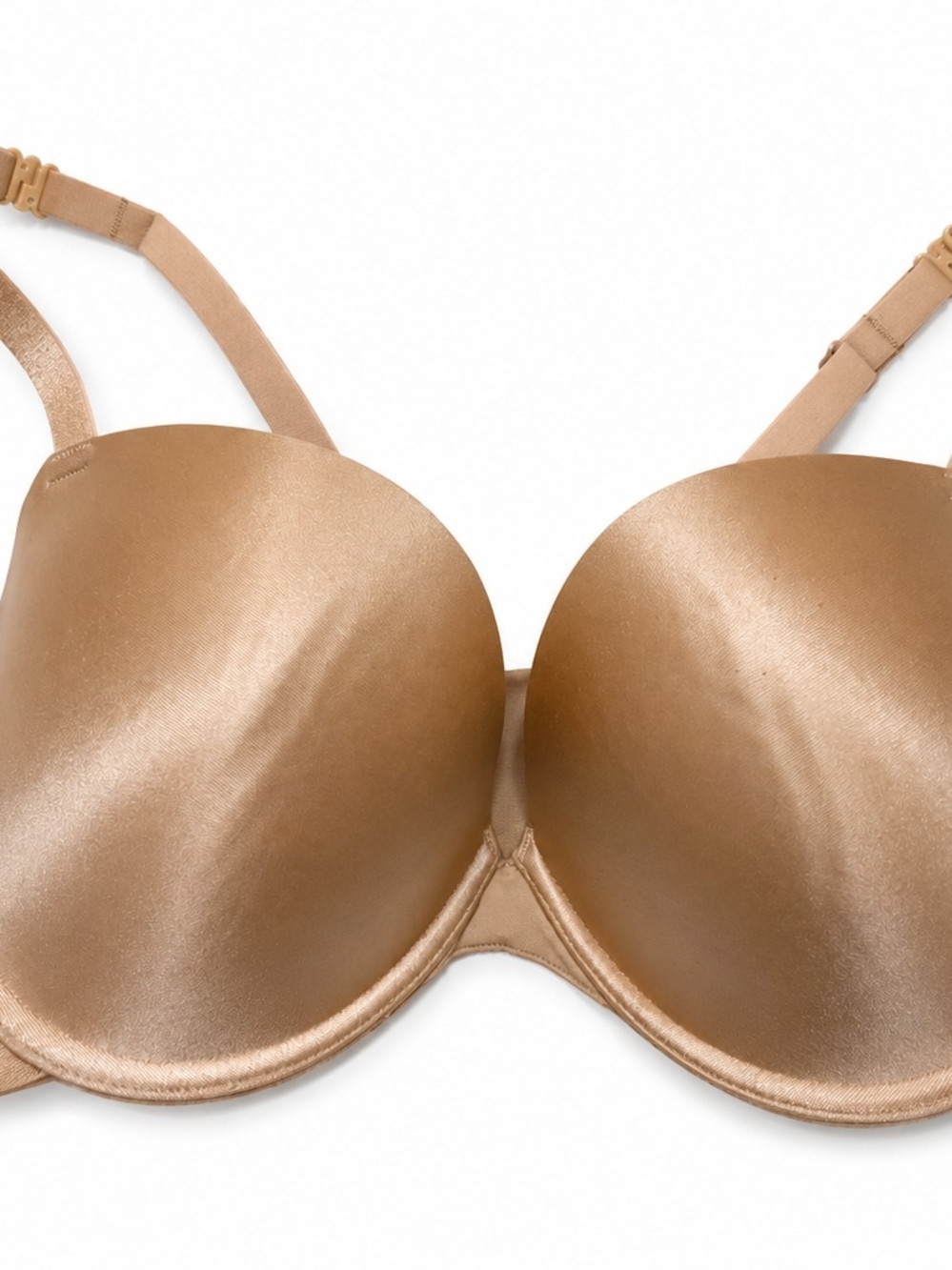 Le Mystere Satin Molded Bra in Caramel